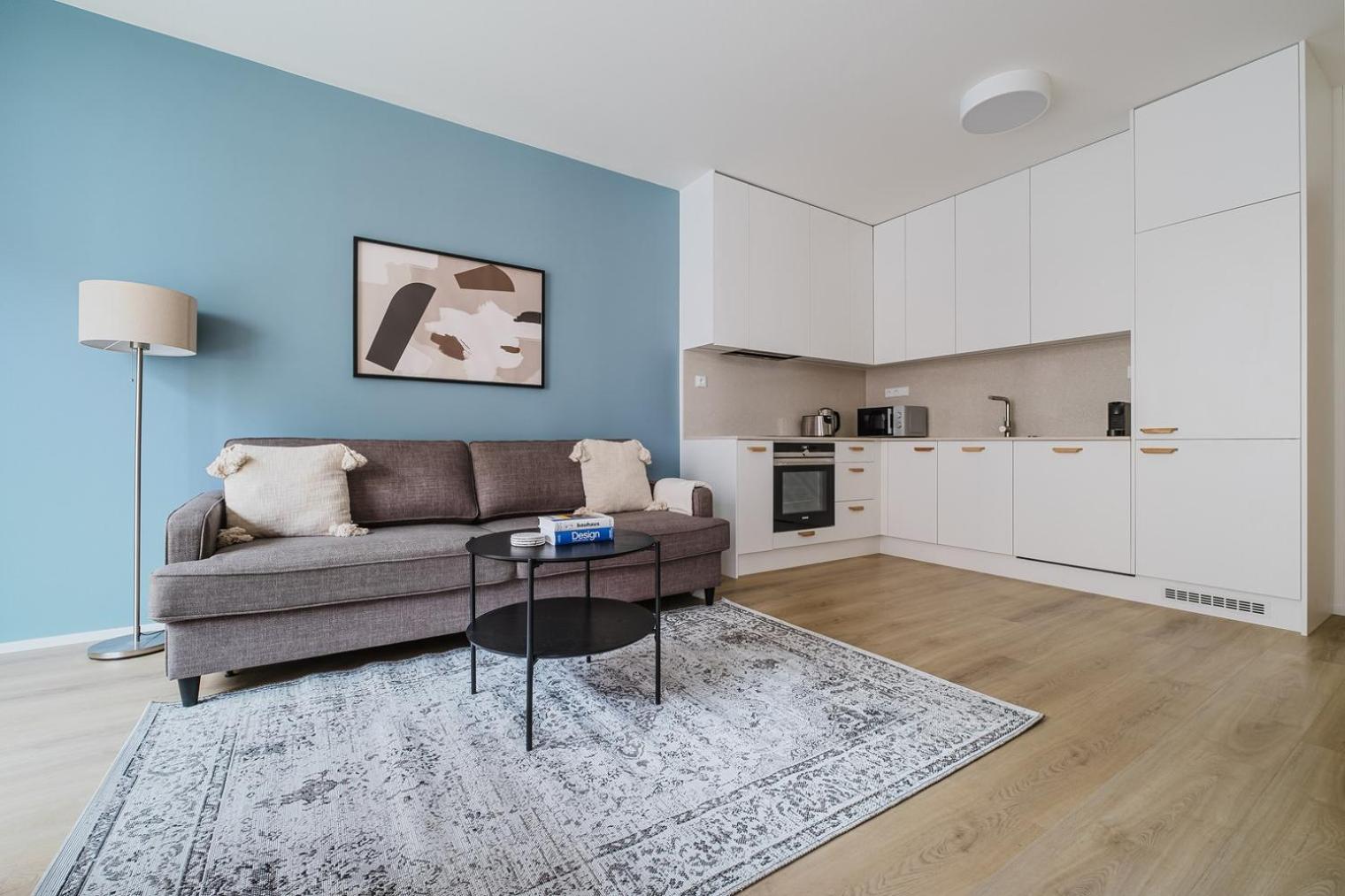 Blueground 7 Furnished Close To Offices Prg-29 Apartament *